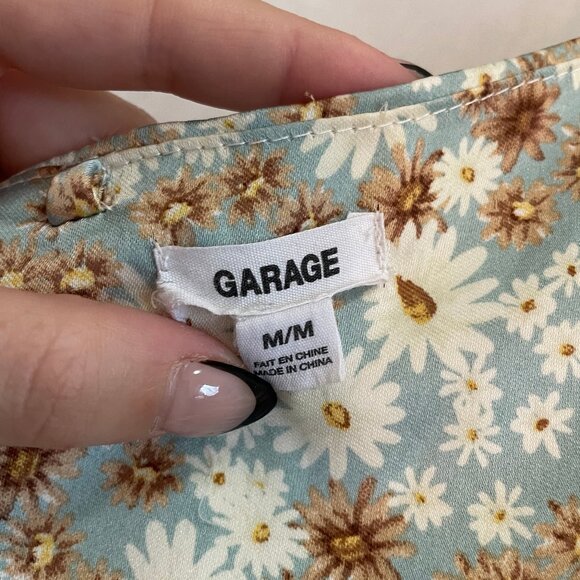 Silky Floral Hankerchief Strapless Top - Picture 6 of 7